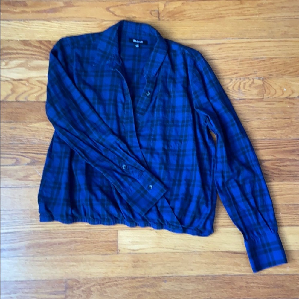 Madewell flannel blouse